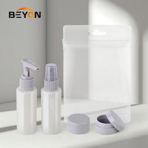 Plastic bottle travel kit jar set daily care travel set travelling bottle sets facoroty price