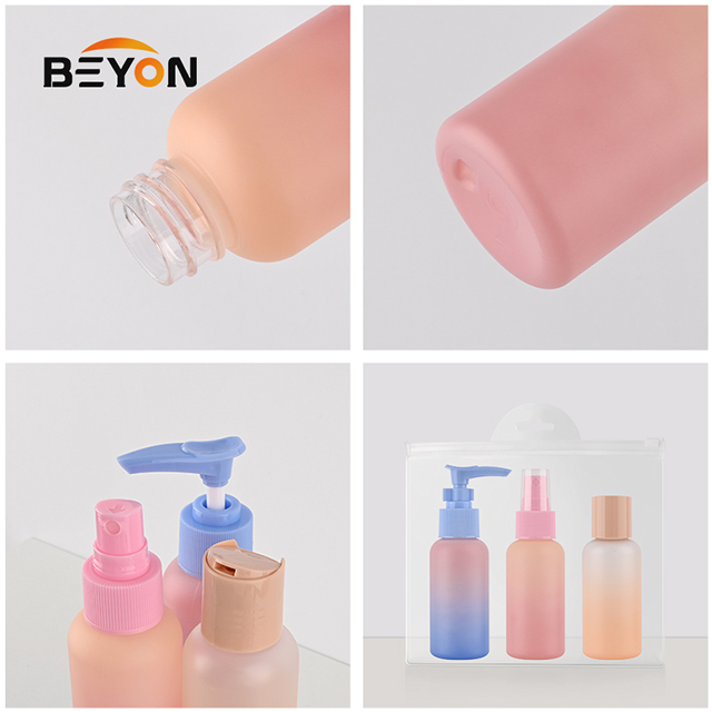 travel set travelling bottle sets facoroty price Mini travel bottle set for cosmetic packaging 