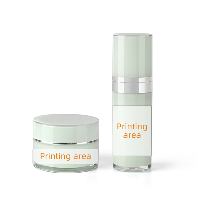 Round Plastic Acrylic Luxury Cosmetic Cream jar Lotion Pump Bottle pump cosmetic bottle 