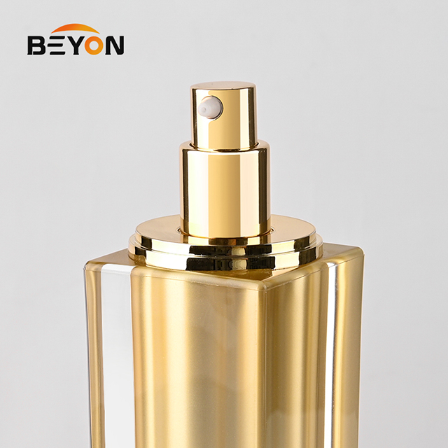 Luxury Acrylic Bottles and Jars Plastic Packaging Lotion Bottle for Cosmetics