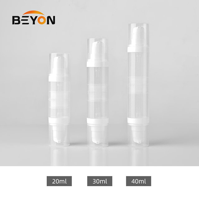 30ML 40ML 50ML PP Double-Ended Airless Pump Bottle Lotion Essence Eye Cream Airless Bottle