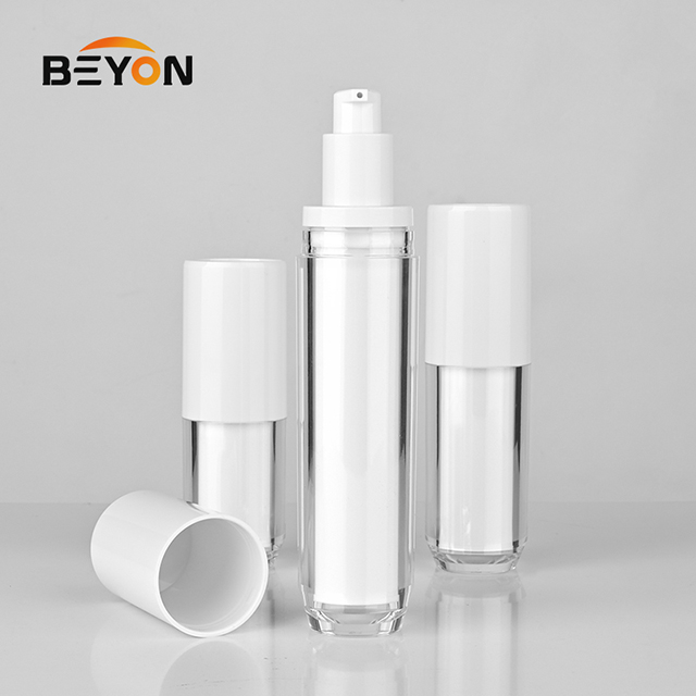 20ml 30ml 50ml Acrylic Cosmetic Packaging Customized Color Airless Bottle 